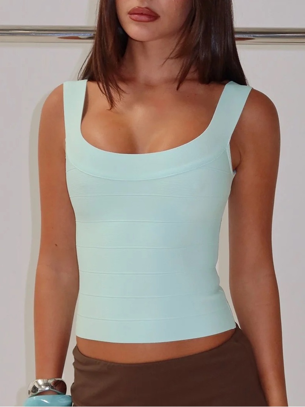 Princess Polly Jourdan Bandage Top Pale Blue